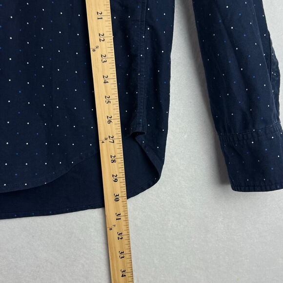 Bonobos Large Button Up Blue/White Dots Slim Fit Smart Cotton Men's Shirt - Picture 8 of 8